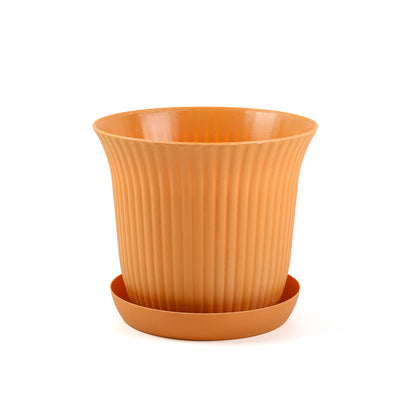 Textured Plastic Plant Pot Homeandso