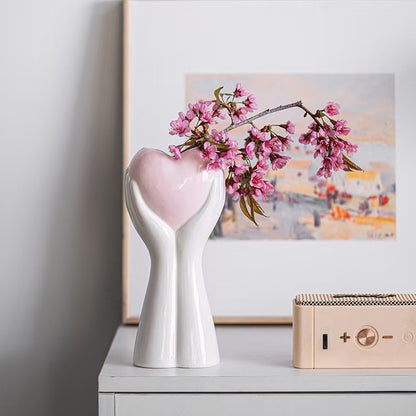 Heart-Shaped Hand Sculpture Homeandso