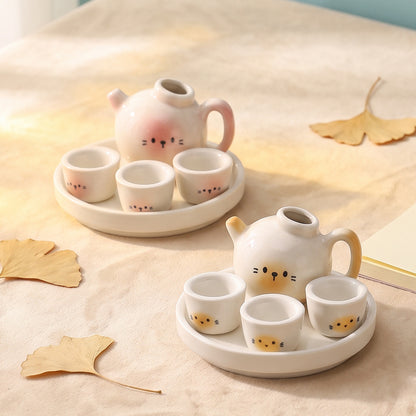 Cute Animal-Themed Tea Set Homeandso