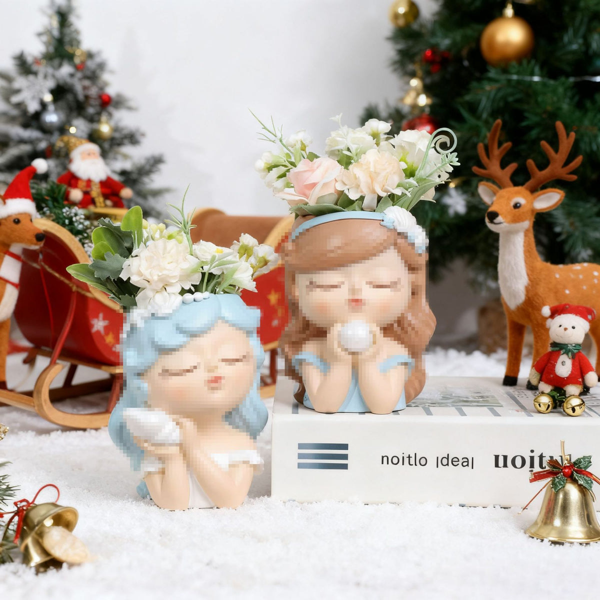 Charming Ceramic Girl Figurine Homeandso