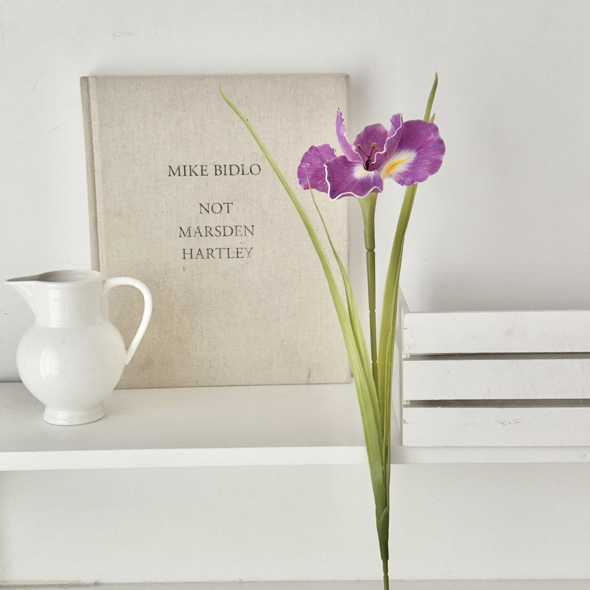 Elegant Faux Iris Floral Arrangement