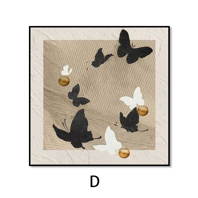 Artistic Butterfly Motif Framed Wall Art Homeandso