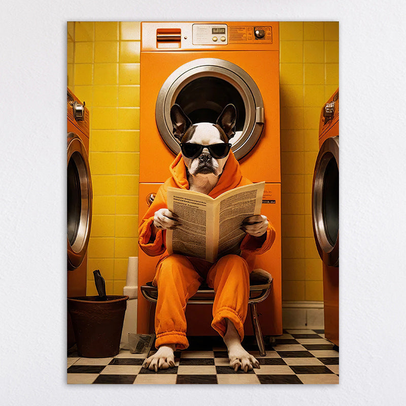 Whimsical Cat-Themed Wall Art Print Homeandso