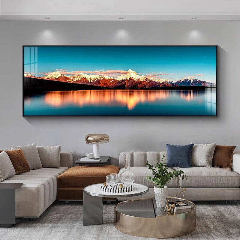 Framed Mountain Landscape Artwork Homeandso