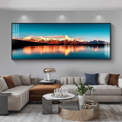 Framed Mountain Landscape Artwork Homeandso