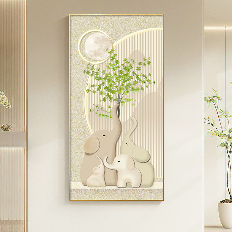 Framed Elephant Family Wall Art Homeandso