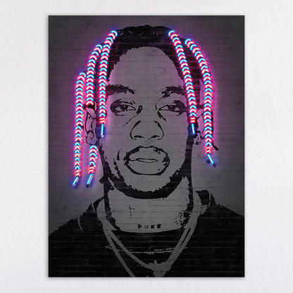 Neon Illumination Street Art Print Homeandso