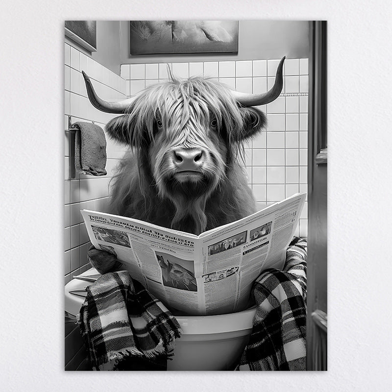 Humorous Animal-Themed Wall Art Print Homeandso