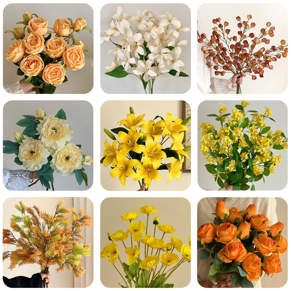 Decorative Floral Decoration for Living Room