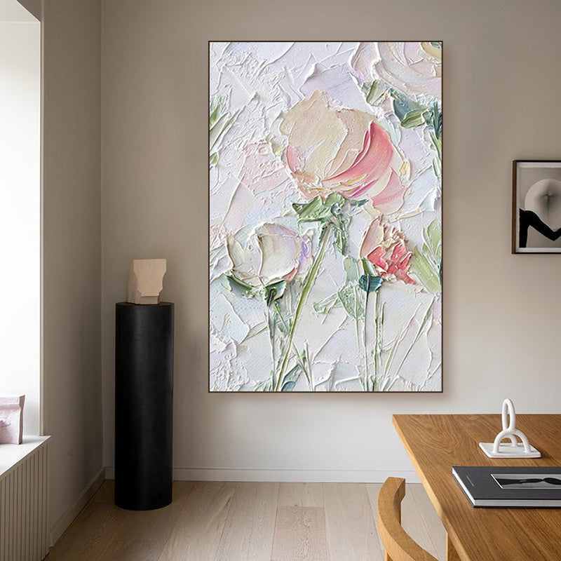 Textured Floral Relief Canvas Art Homeandso 1789035004