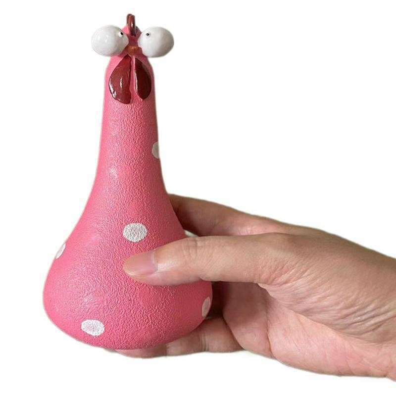 Playful Decorative Chicken Figurine Homeandso