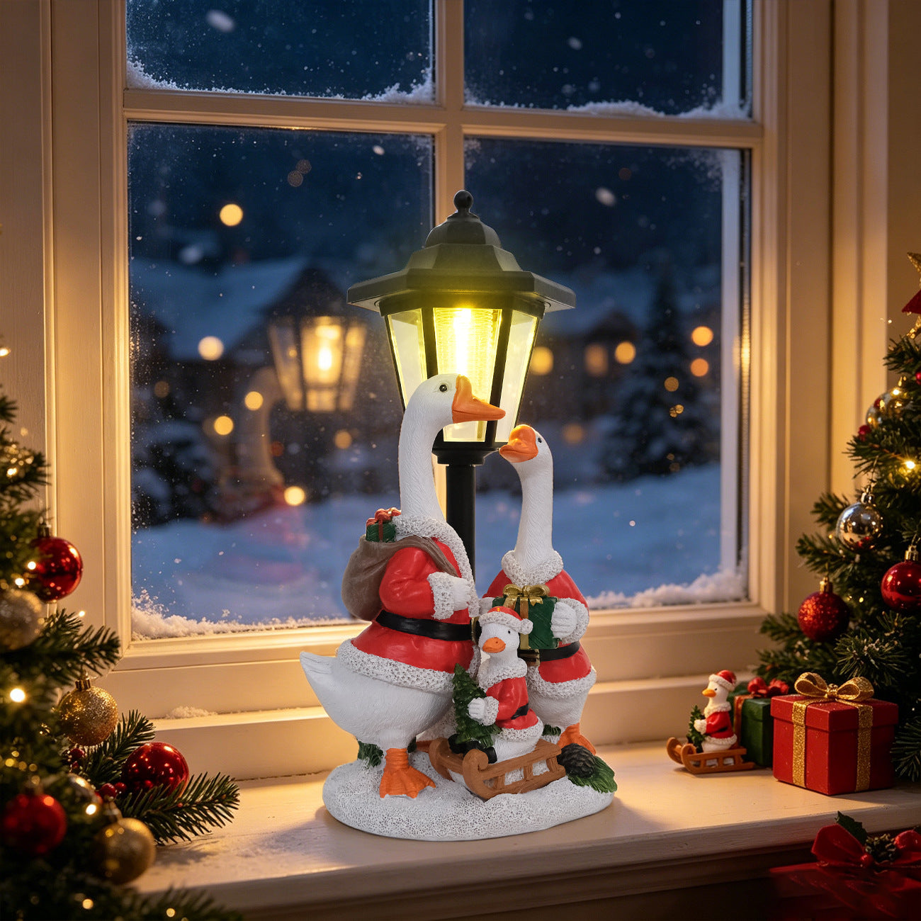 Holiday Decorative Goose Lantern Homeandso