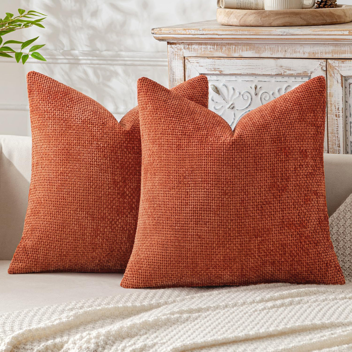 Textured Chunky Weave Decorative Cushion