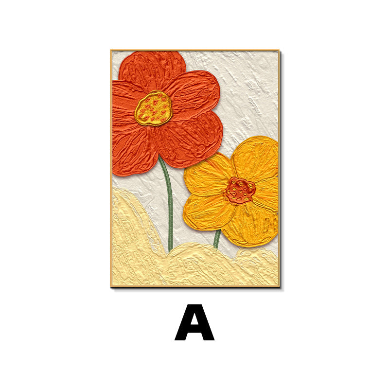 Framed Floral Textured Wall Art Homeandso