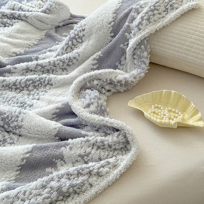 Plush Textured Throw Blanket