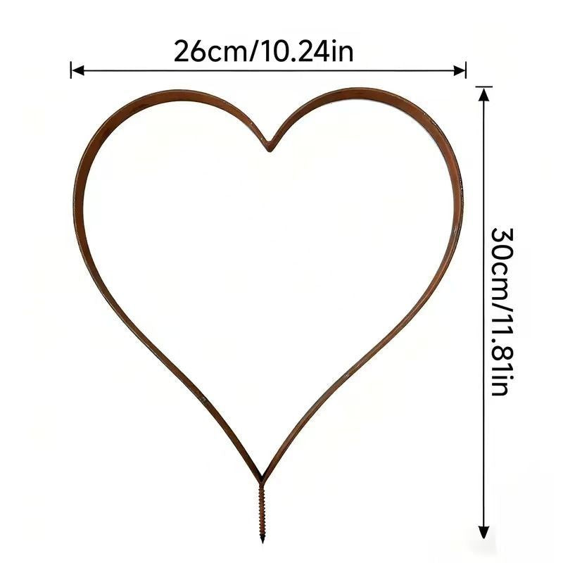 Decorative Heart-Shaped Garden Stake Homeandso