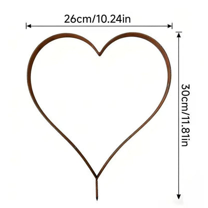 Decorative Heart-Shaped Garden Stake Homeandso