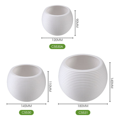 Contemporary Round Plant Pot Homeandso