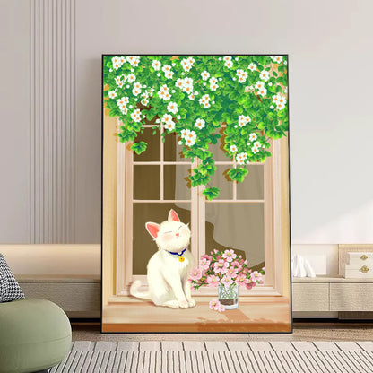 Decorative Cat-Themed Canvas Art Homeandso