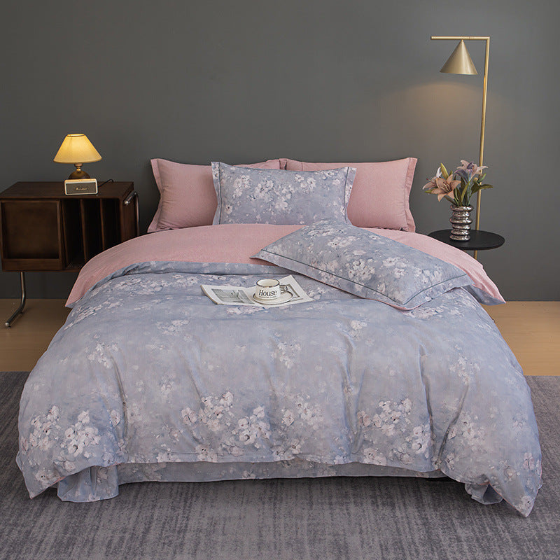 Nature-Inspired Botanical Print Duvet Cover Set