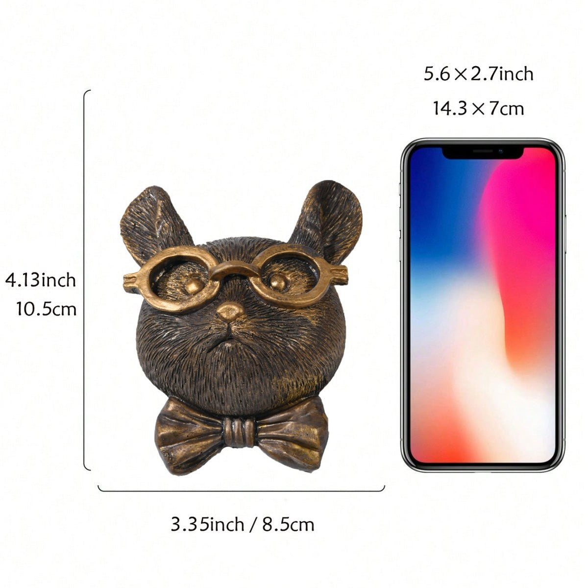 Decorative Wolf Head Phone Holder Homeandso