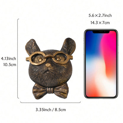 Decorative Wolf Head Phone Holder Homeandso