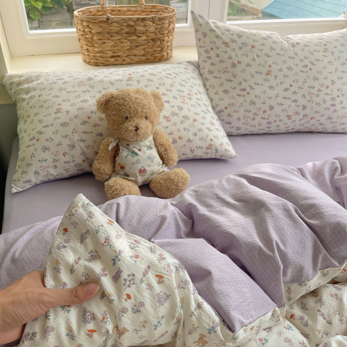 Playful Cartoon Duvet Cover Set Homeandso