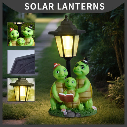 Decorative Turtle Family Lantern Homeandso