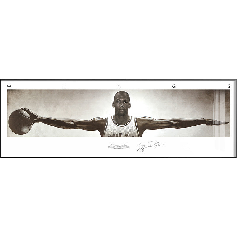 Men's Stylish Basketball Action Wall Art Print Homeandso