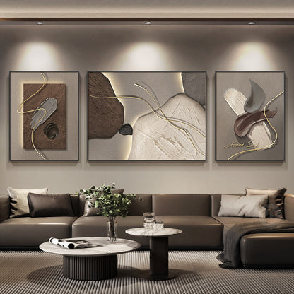 Abstract Textured Framed Wall Art Set Homeandso
