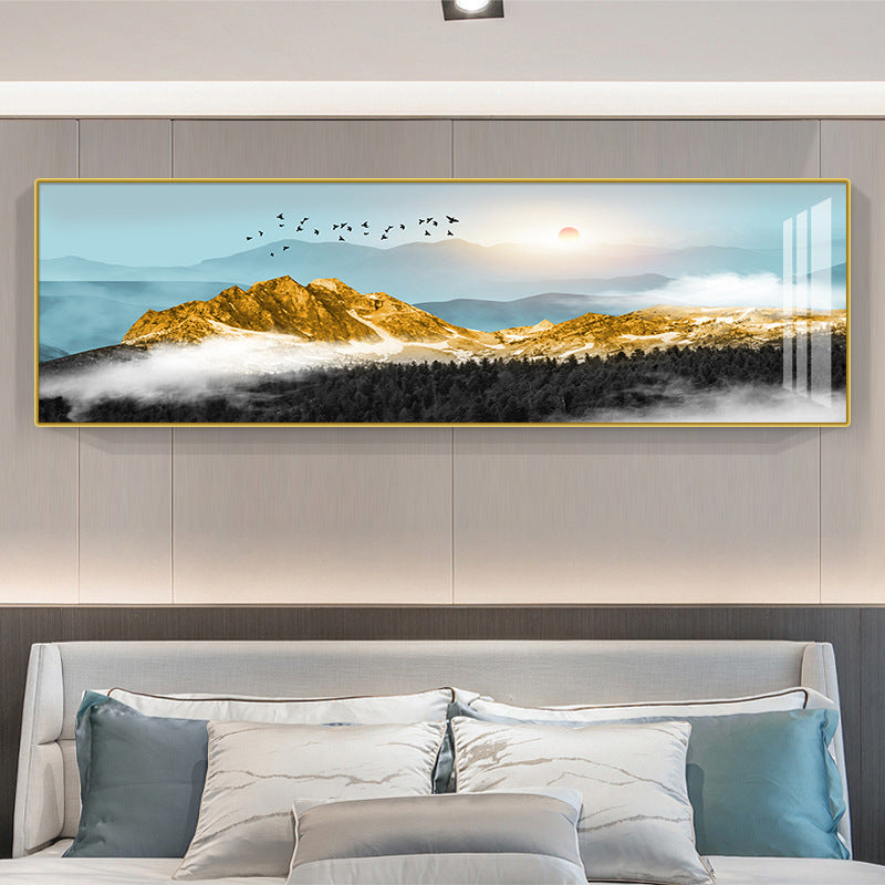 Modern Abstract Mountain Landscape Canvas Art Homeandso