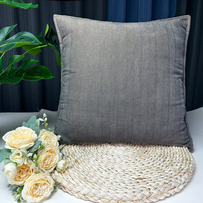 Textured Herringbone Design Throw Pillow