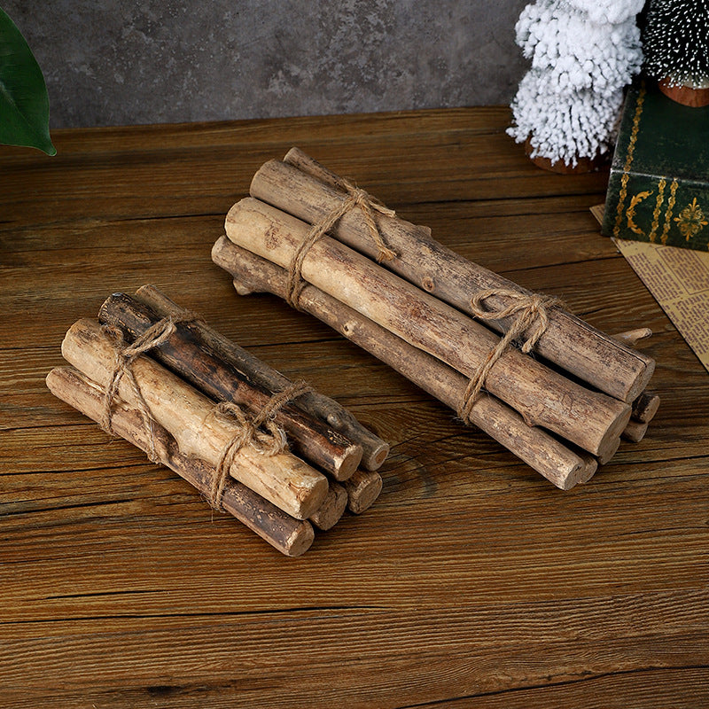Rustic Decorative Natural Wood Bundle Homeandso