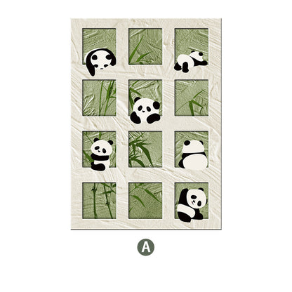 Decorative Panda-Themed Wall Art Homeandso