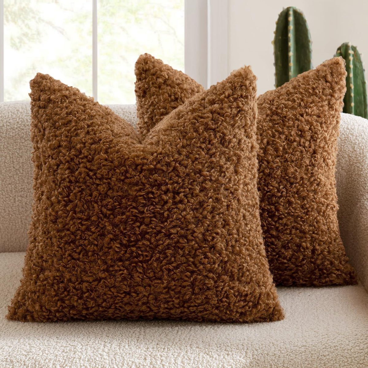 Plush Textured Decorative Cushion