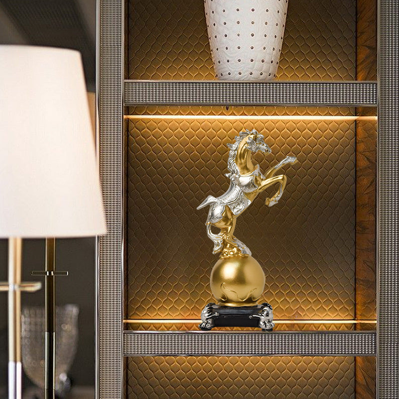 Decorative Equestrian Statue Homeandso
