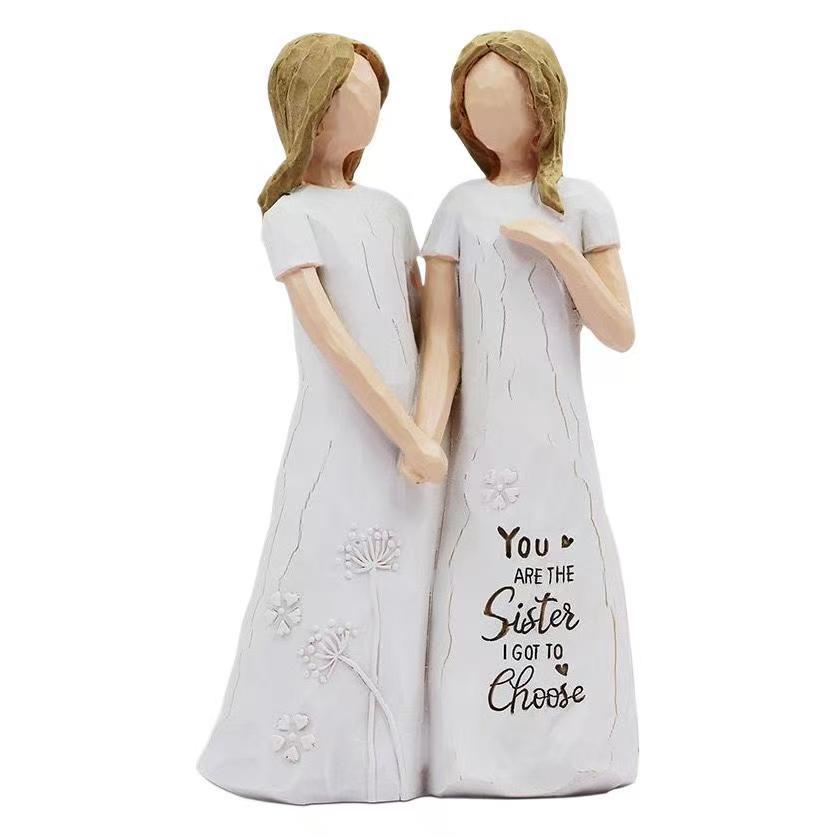 Sister Bonding Figurine Homeandso