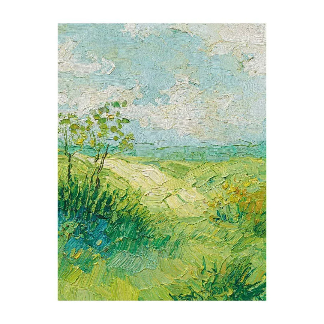 Textured Impressionistic Landscape Canvas Artwork Homeandso