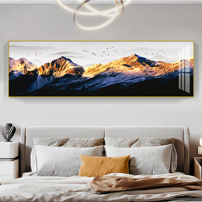 Modern Abstract Mountain Landscape Canvas Art Homeandso