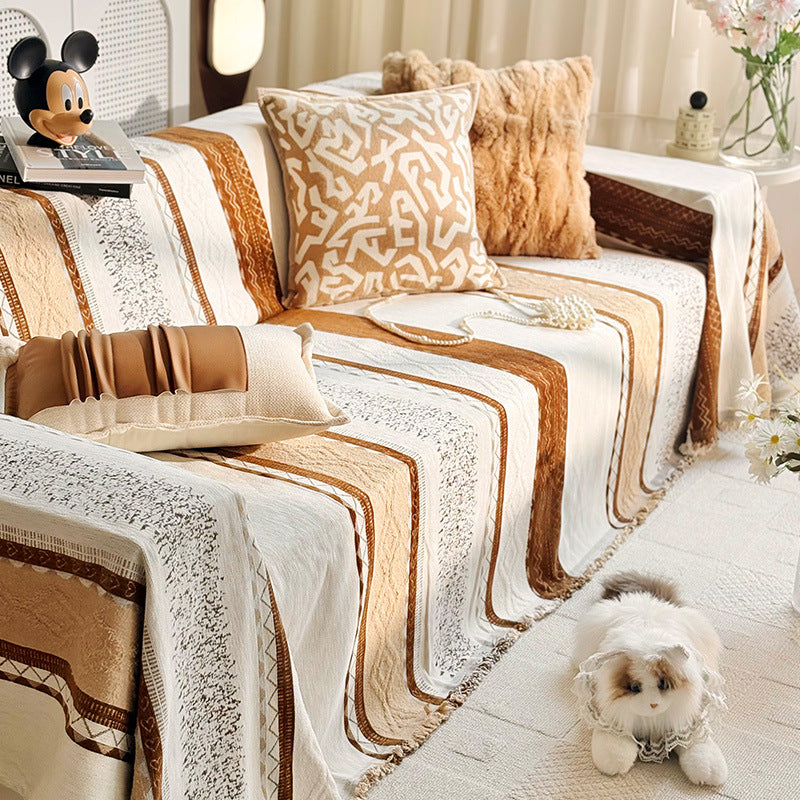 Cozy Textured Knit Throw Blanket