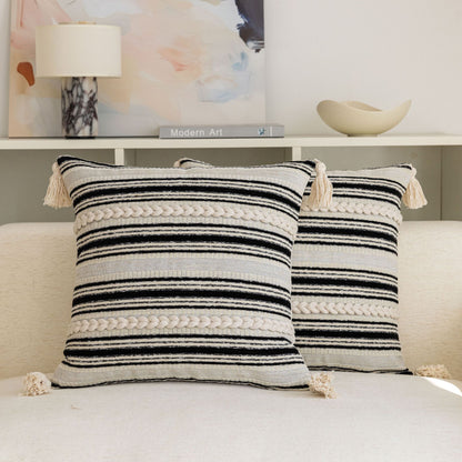 Woven Textured Decorative Pillow