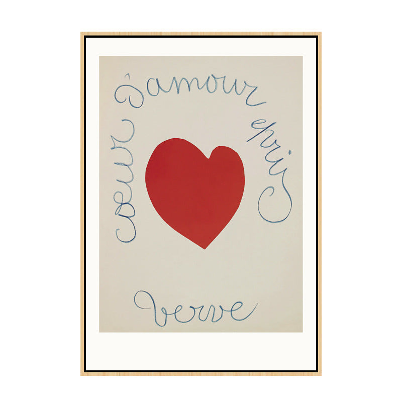 Framed Doodle Heart Wall Art Homeandso