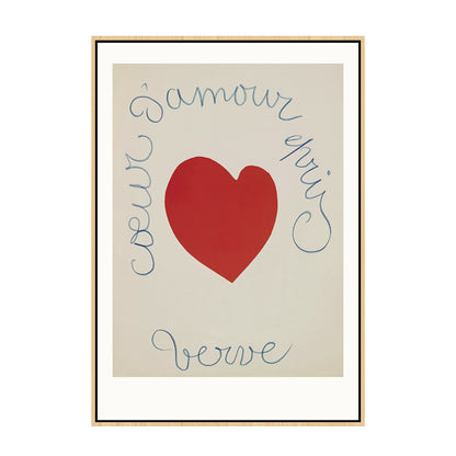 Framed Doodle Heart Wall Art Homeandso