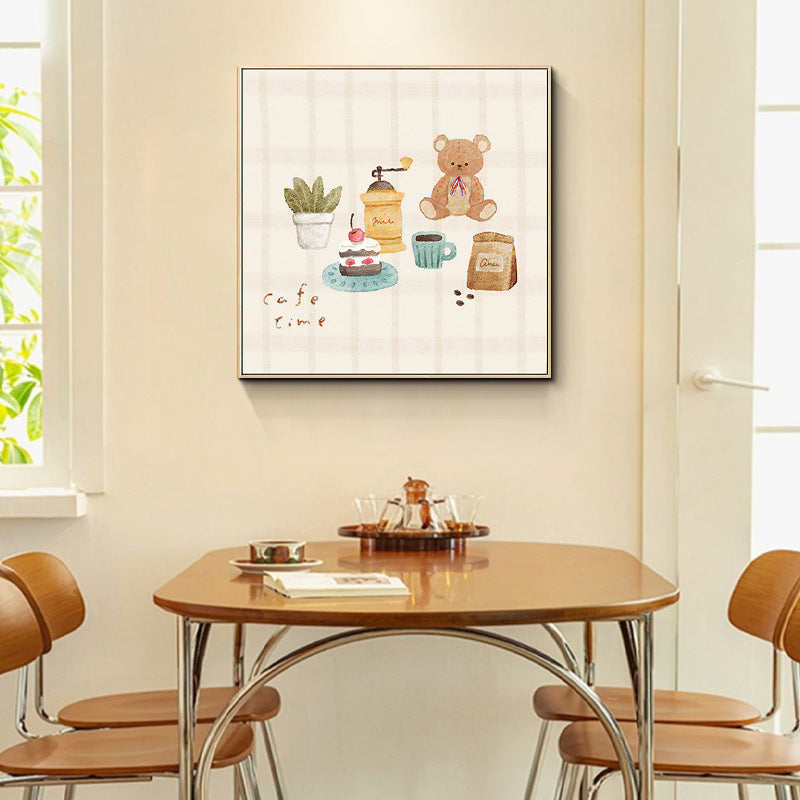 Whimsical Café-Themed Art Print Homeandso