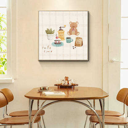 Whimsical Café-Themed Art Print Homeandso