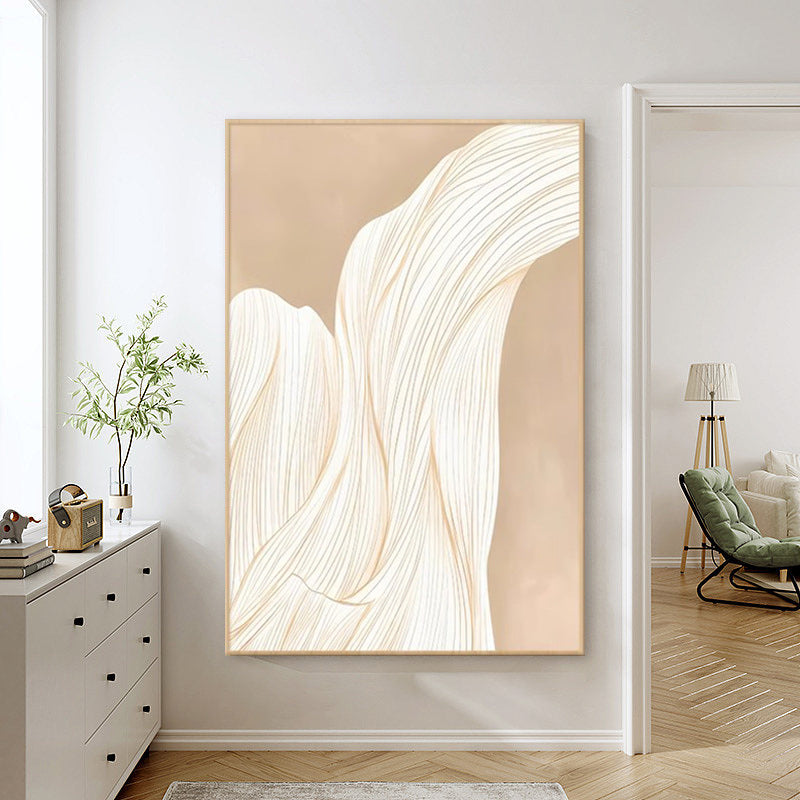Abstract Wavy Line Framed Wall Art Homeandso