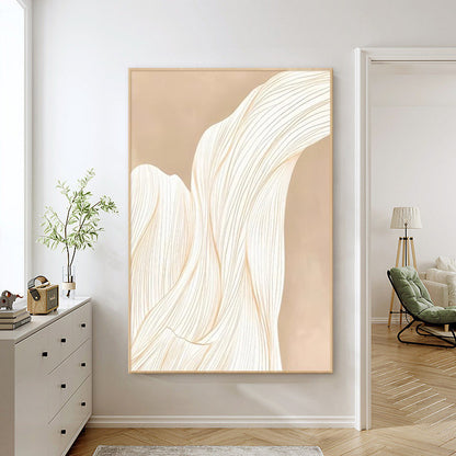 Abstract Wavy Line Framed Wall Art Homeandso