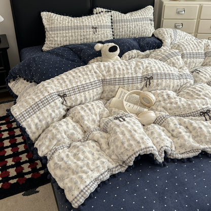 Soft Textured Bedspread Set