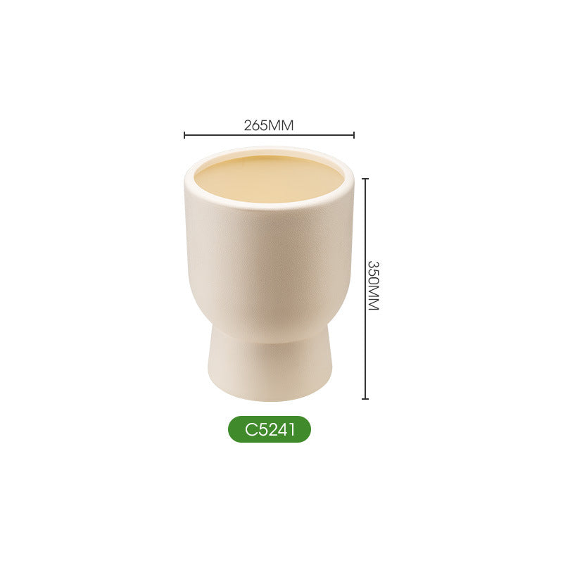 Contemporary Textured Ceramic Planter Homeandso
