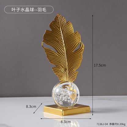 Decorative Ginkgo Leaf Sculpture Homeandso